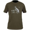 Camiseta caza Hart Branded - Perdiz
