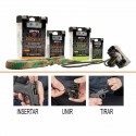 Baqueta textil BORESNAKE DEN rifle - calibre .257-.264/6.5mm.