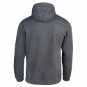 Sudadera con Capucha Gris Jaspeado Unisex Bergara Circle Distress
