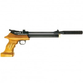 Pistola PCP Artemis/Zasdar PP800 multi-tiro con supresor de sonido y Regulador